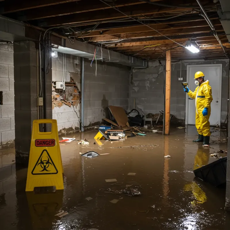 Flooded Basement Electrical Hazard in Park City, UT Property